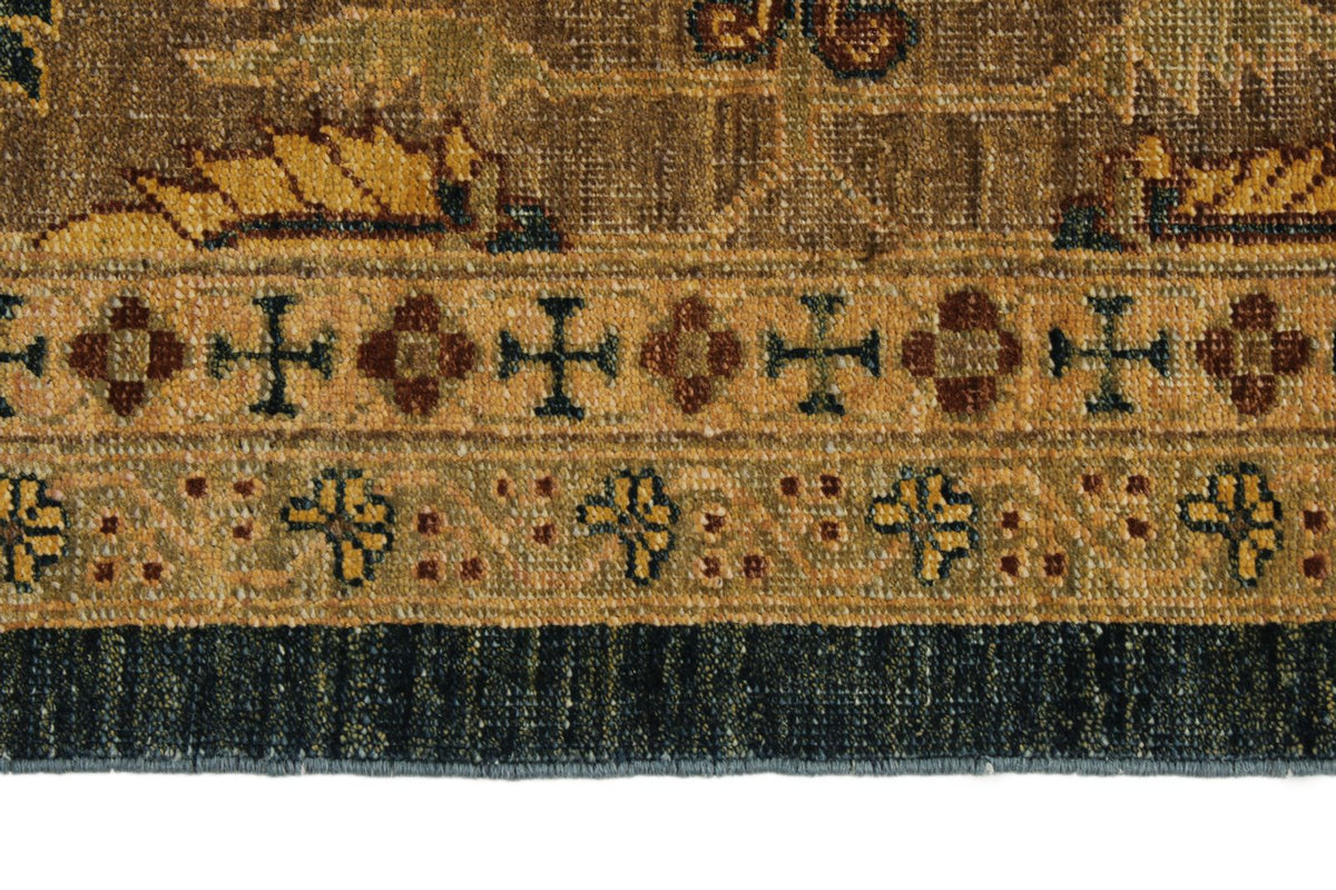 8x10 Navy and Beige Persian Rug