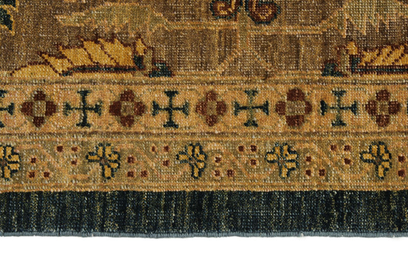 8x10 Navy and Beige Persian Rug