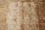 6x8 Brown and Beige Turkish Silk Rug