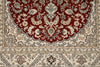 4x6 Rust and Ivory Turkish Silk Rug