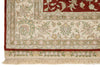 3x5 Red and Ivory Turkish Silk Rug