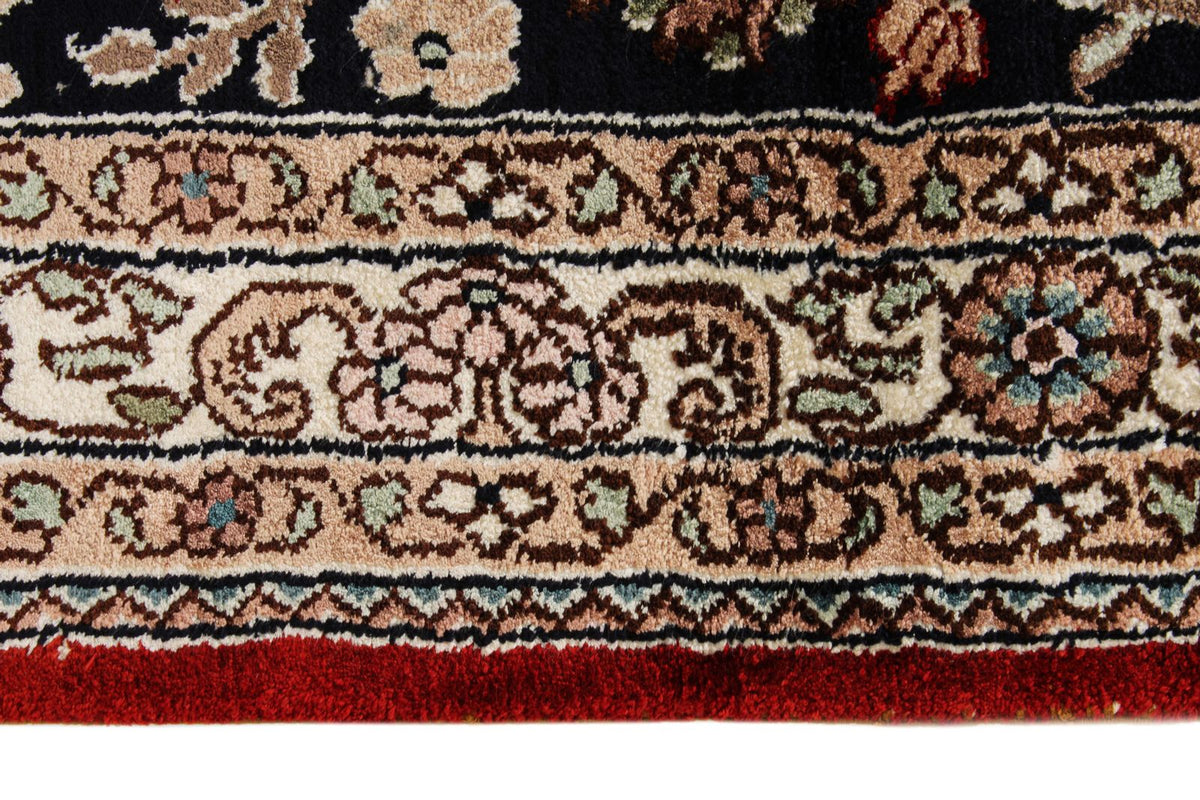 9x12 Red and Navy Turkish Silk Rug