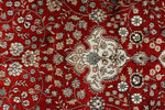 9x12 Red and Navy Turkish Silk Rug