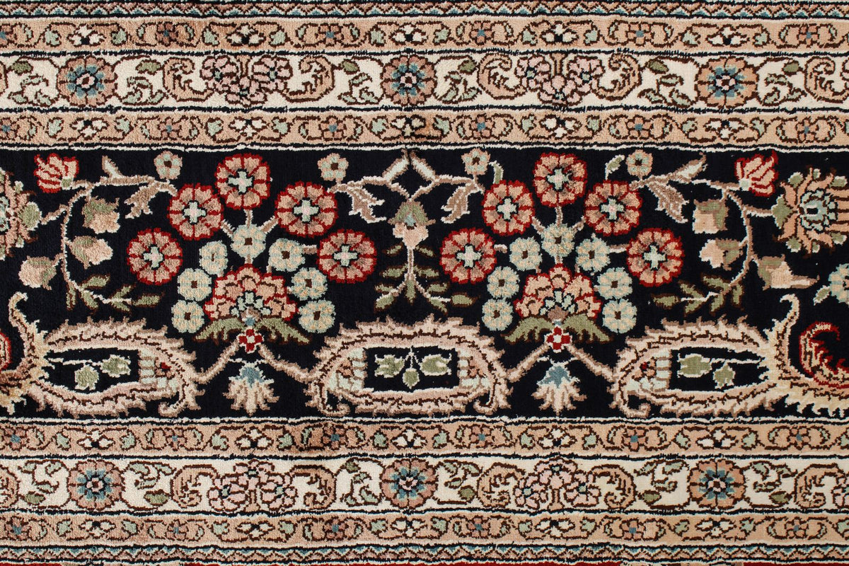 9x12 Red and Navy Turkish Silk Rug