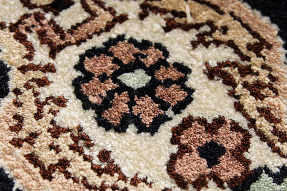 9x12 Red and Navy Turkish Silk Rug