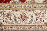 6x9 Red and Ivory Turkish Silk Rug