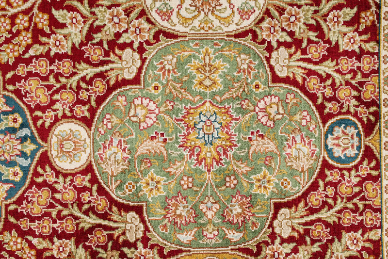 6x8 Multicolor Turkish Silk Rug