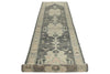 3x15 Gray and Beige Turkish Oushak Runner