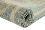 3x17 Blue and Beige Turkish Oushak Runner