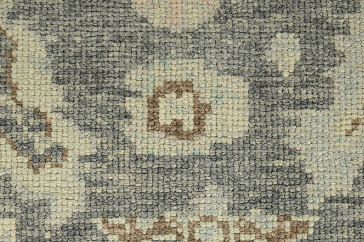 3x5 Gray and Beige Turkish Oushak Rug