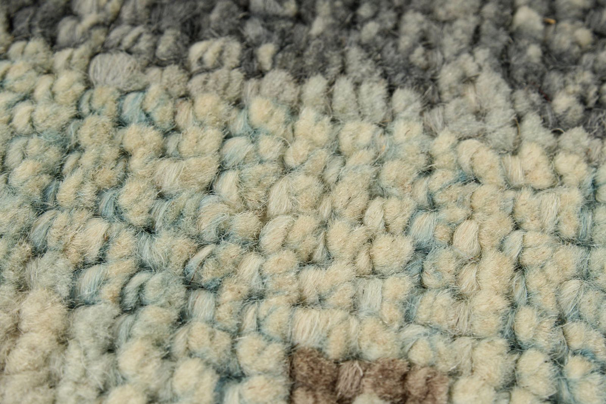 3x5 Gray and Beige Turkish Oushak Rug