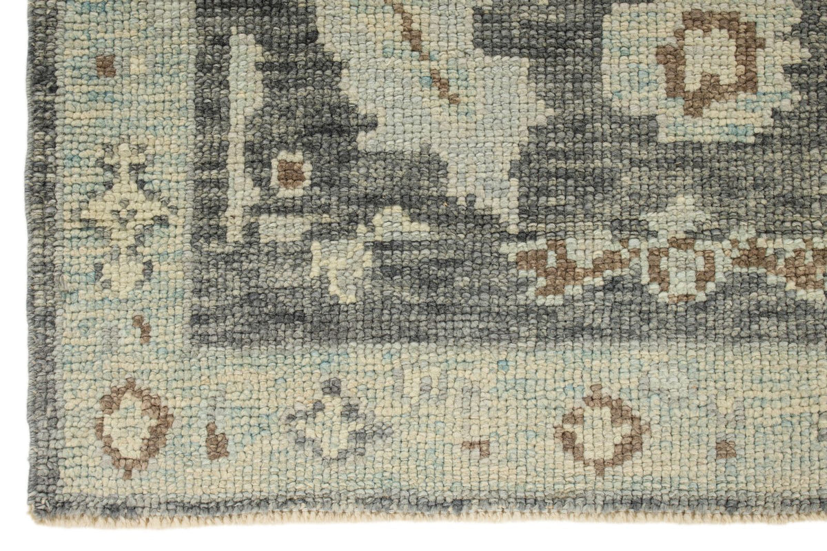3x5 Gray and Beige Turkish Oushak Rug