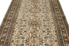 6x9 Ivory and Brown Persian Rug