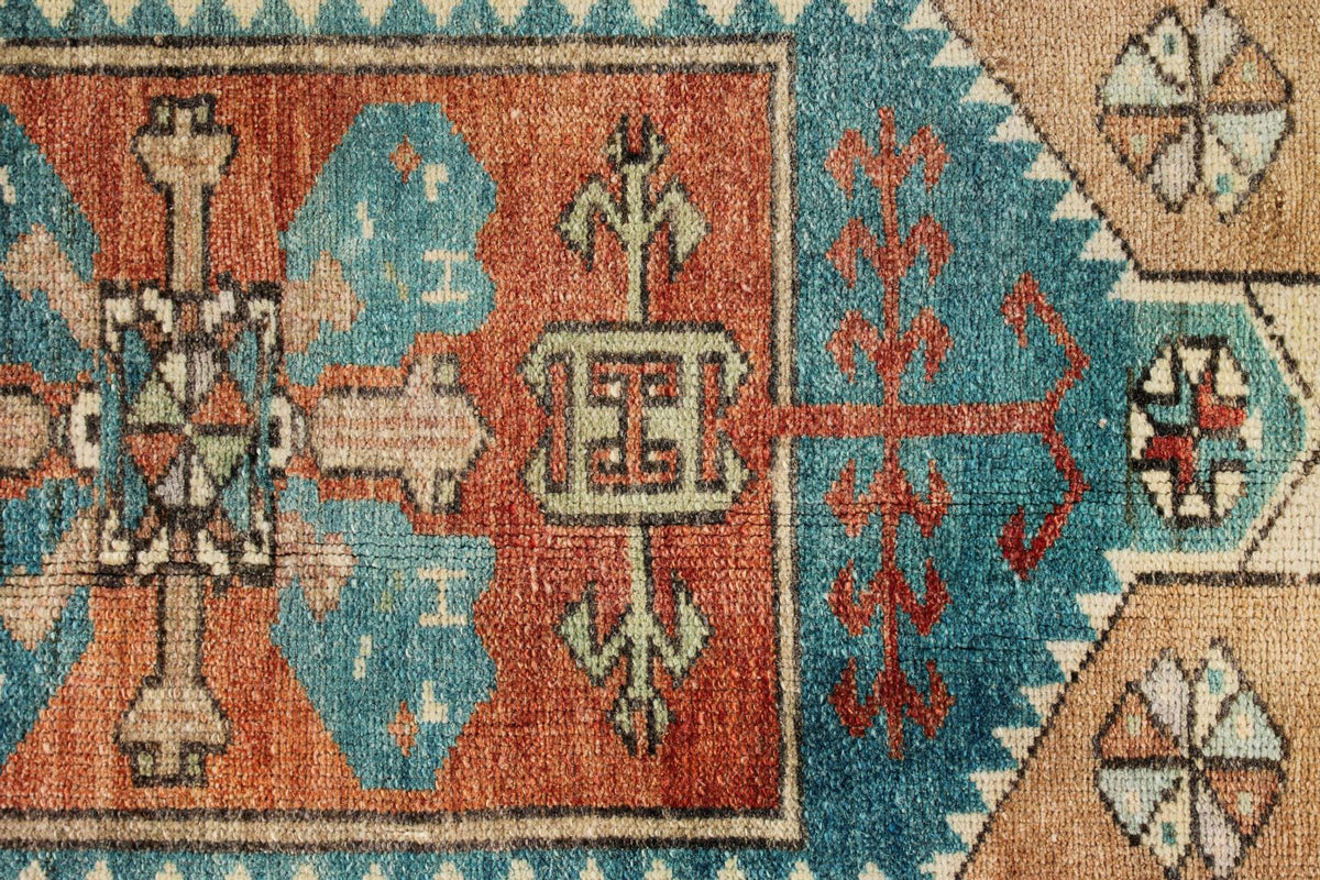 2x3 Multicolor Turkish Tribal Rug