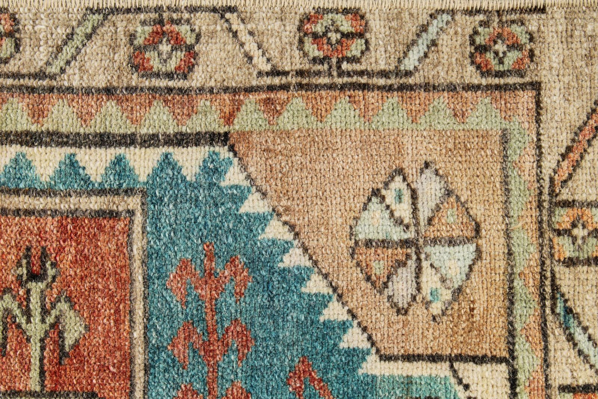 2x3 Multicolor Turkish Tribal Rug