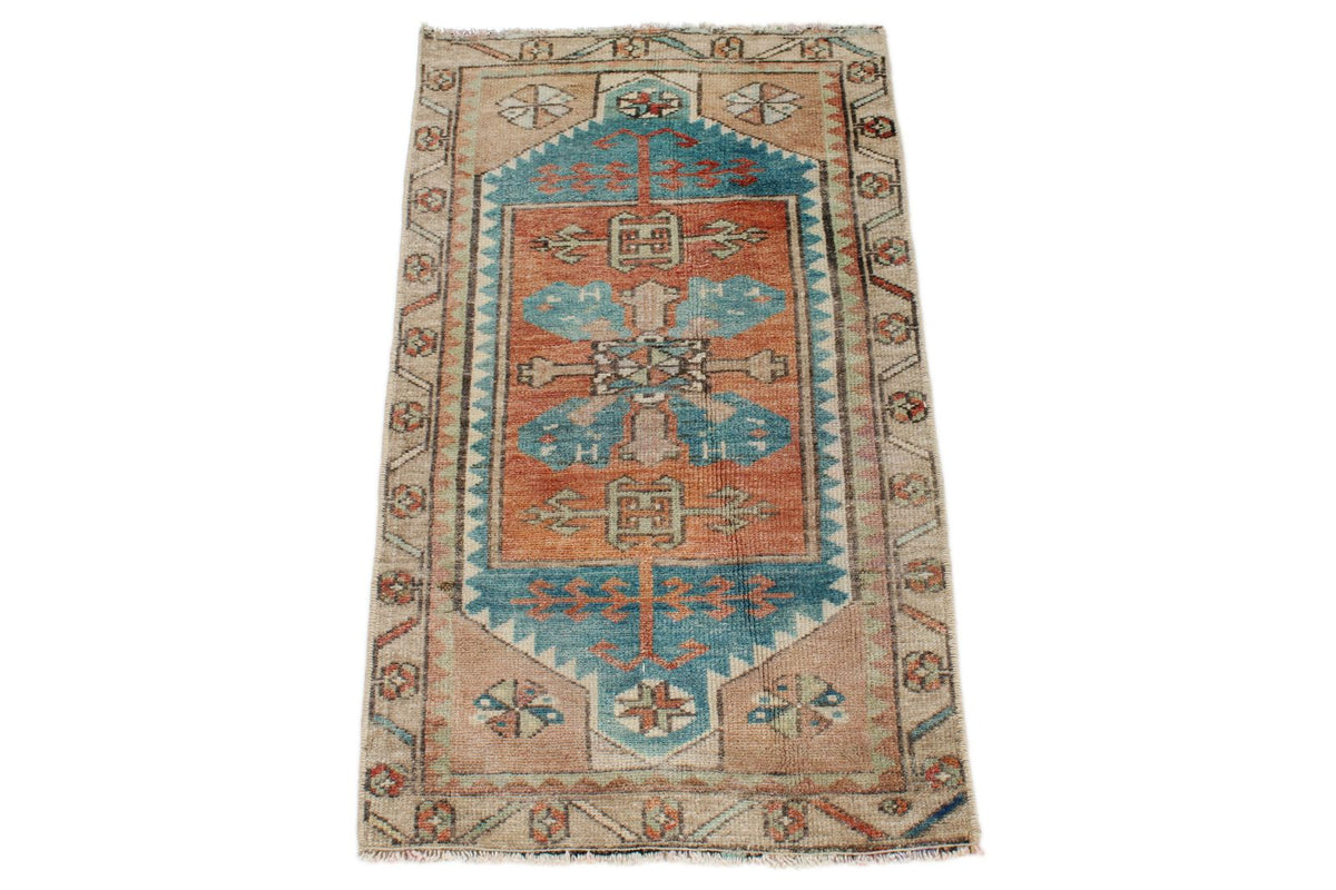 2x3 Multicolor Turkish Tribal Rug