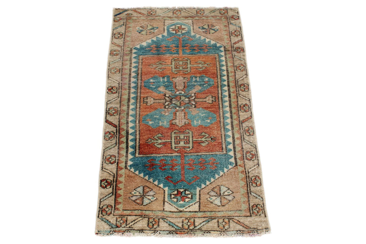 2x3 Multicolor Turkish Tribal Rug