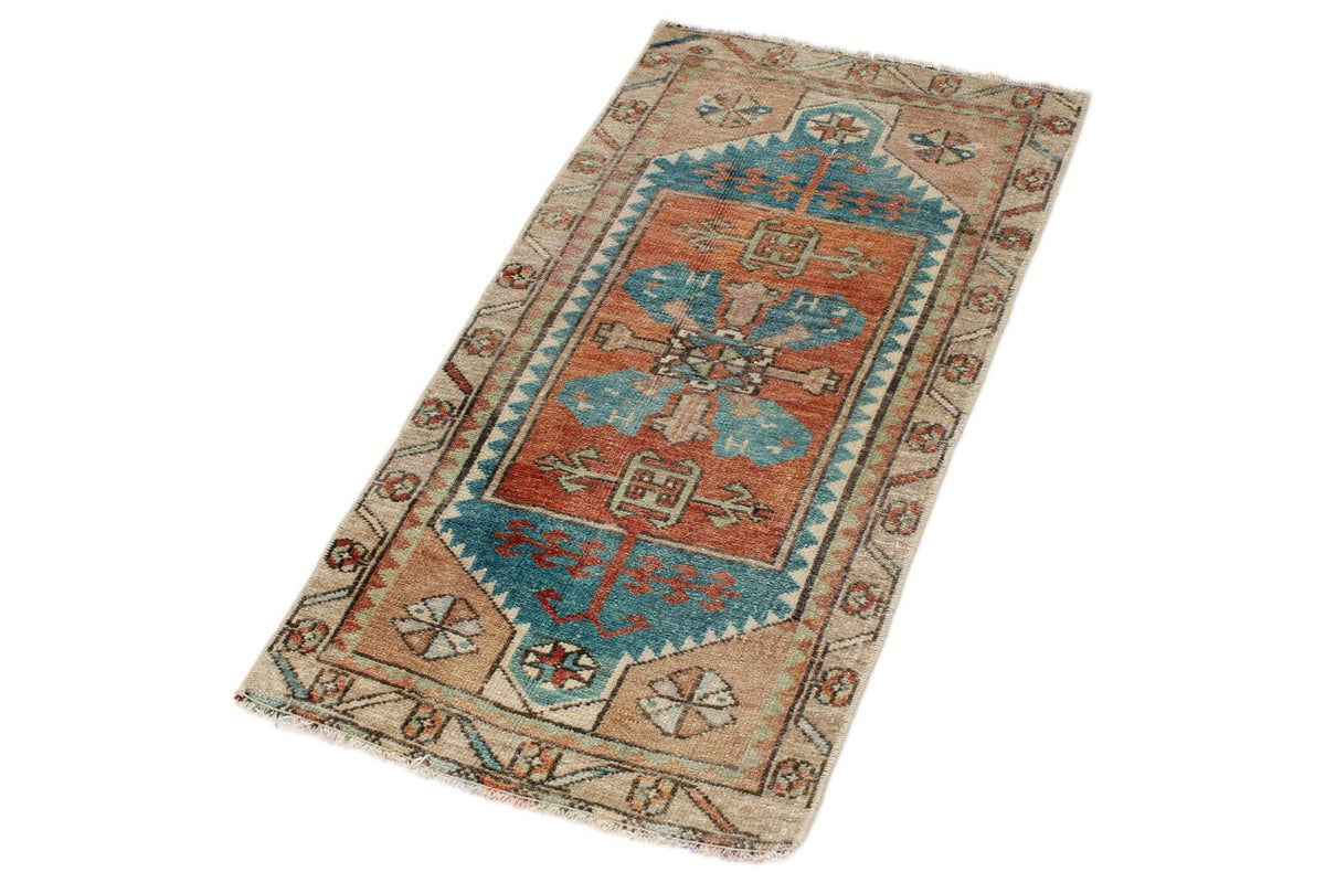 2x3 Multicolor Turkish Tribal Rug