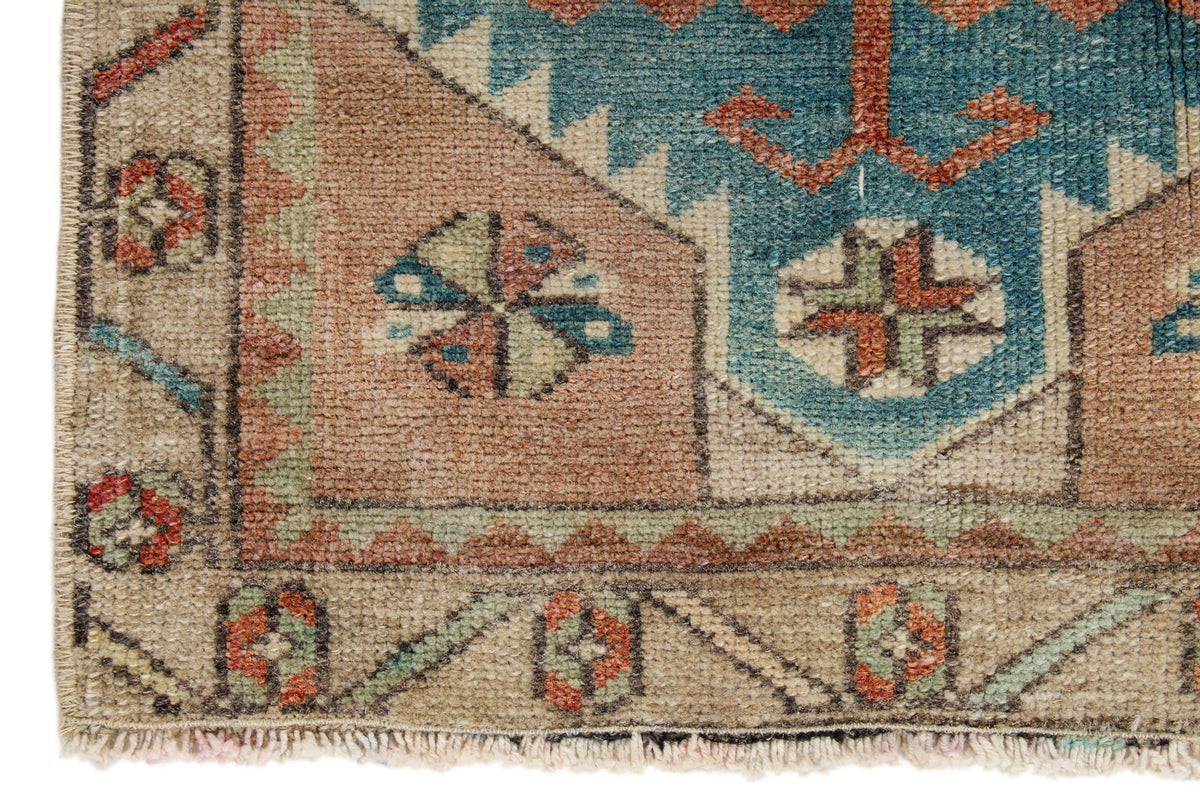 2x3 Multicolor Turkish Tribal Rug