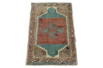 2x2 Multicolor Turkish Tribal Rug