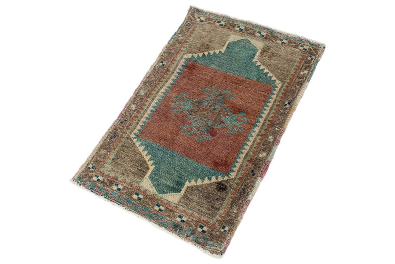 2x2 Multicolor Turkish Tribal Rug