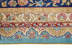 9x12 Navy and Multicolor Turkish Silk Rug