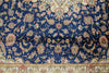 8x10 Navy and Blue Turkish Silk Rug
