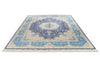 8x10 Navy and Blue Turkish Silk Rug