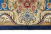 8x10 Navy and Blue Turkish Silk Rug