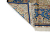 8x10 Navy and Blue Turkish Silk Rug
