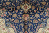8x10 Navy and Blue Turkish Silk Rug