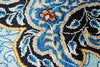 6x9 Blue and Navy Turkish Silk Rug