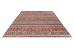 8x10 Multicolor and Red Tribal Rug