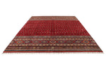 9x13 Red and Multicolor Tribal Rug