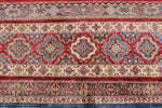 9x13 Red and Multicolor Tribal Rug