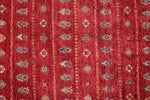 9x13 Red and Multicolor Tribal Rug