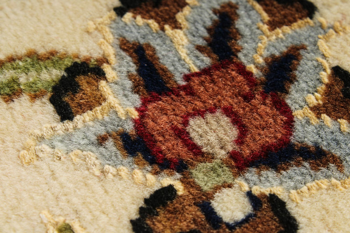 9x12 Red and Ivory Turkish Silk Rug