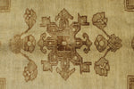 6x12 Ivory and Brown Anatolian Tribal Rug