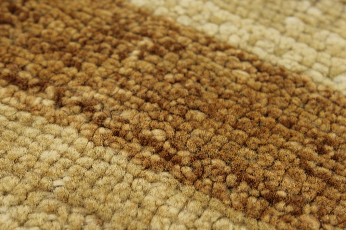 6x12 Ivory and Brown Anatolian Tribal Rug