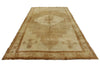 6x12 Ivory and Brown Anatolian Tribal Rug