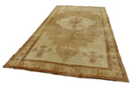 6x12 Ivory and Brown Anatolian Tribal Rug