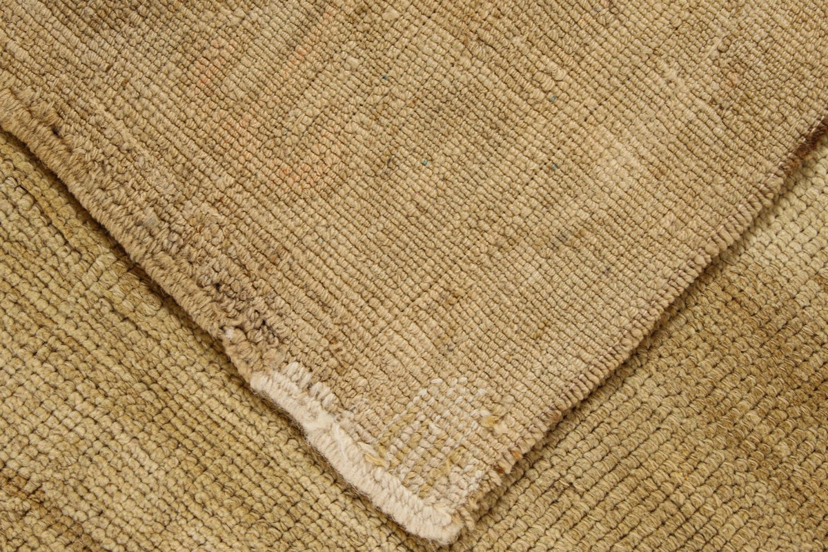 6x12 Ivory and Brown Turkish Tribal Runner