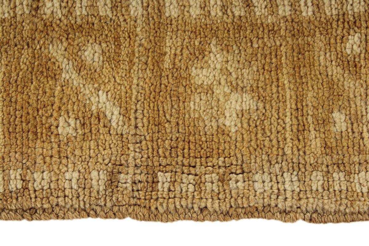 5x11 Ivory and Brown Turkish Tribal Runner