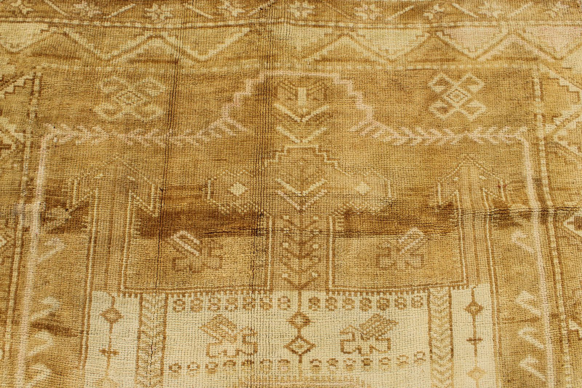 5x11 Ivory and Brown Turkish Tribal Runner