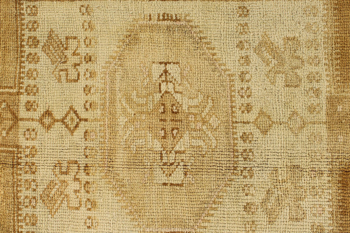 5x11 Ivory and Brown Turkish Tribal Runner