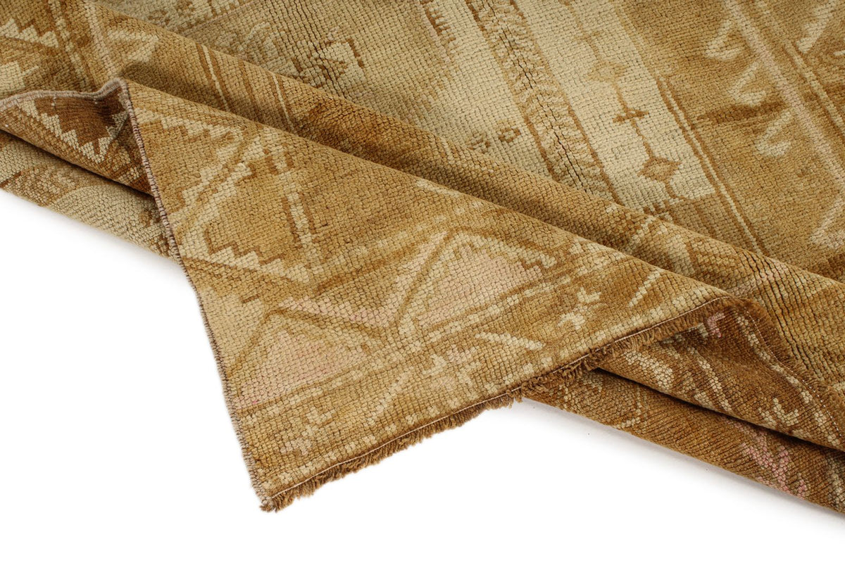 5x11 Ivory and Brown Turkish Tribal Runner