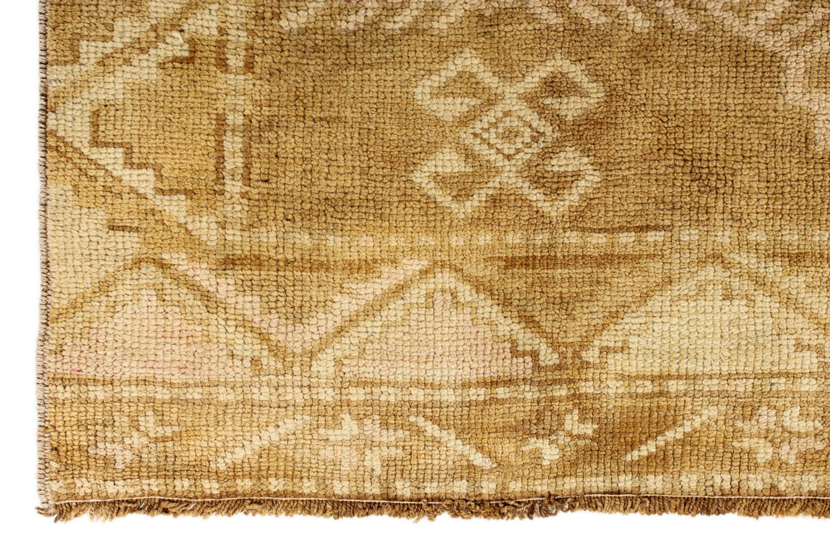5x11 Ivory and Brown Turkish Tribal Runner