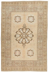 7x10 Red and Ivory Persian Traditional Rug