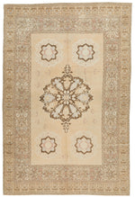 7x10 Red and Ivory Persian Traditional Rug