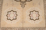 7x10 Red and Ivory Persian Traditional Rug